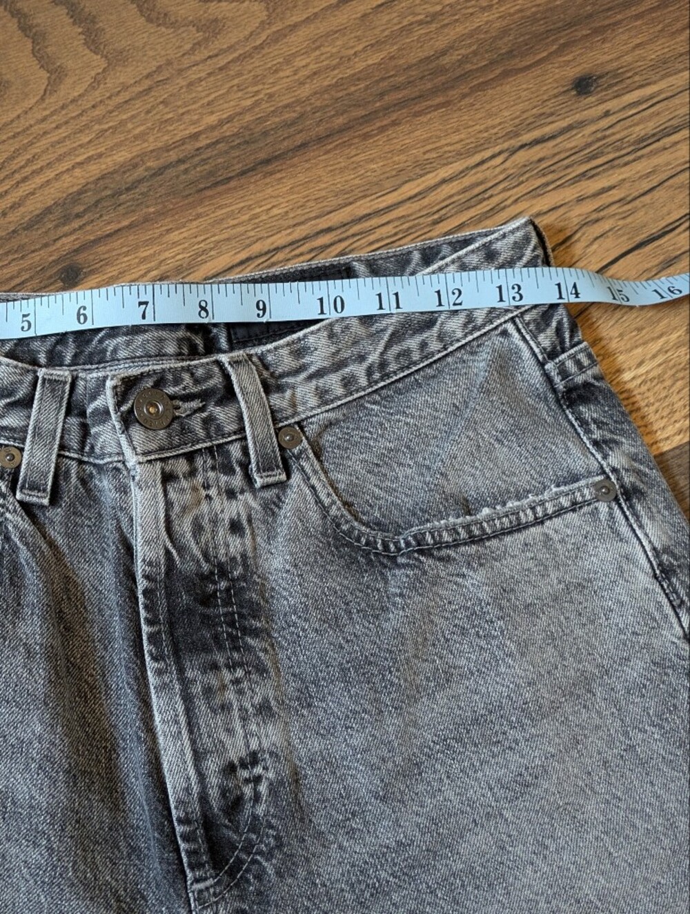 AG Adriano Goldschmied Clove 26 Relaxed Vintage Straight Jeans Grey Acid NWOT - Picture 8 of 8